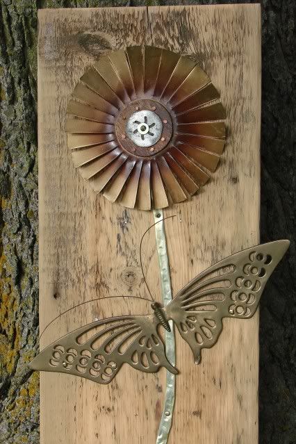 Barnwood Bloom Butterfly Flower 7.10